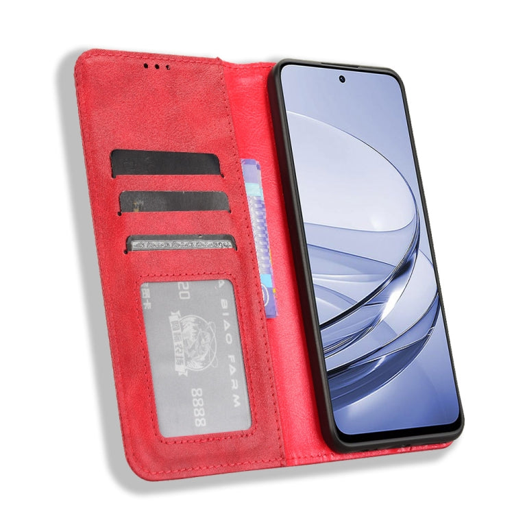 For ZTE Blade V60 / Axon 60 4G Magnetic Buckle Retro Texture Leather Phone Case