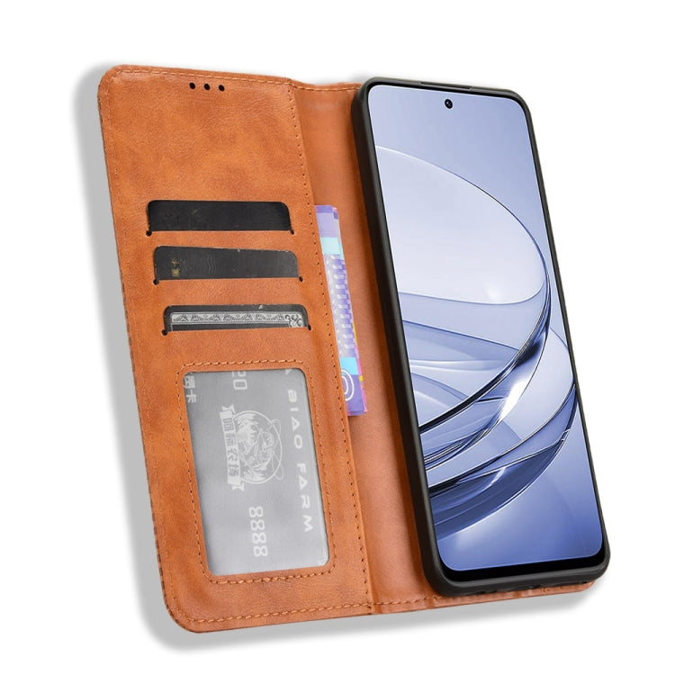 For ZTE Blade V60 / Axon 60 4G Magnetic Buckle Retro Texture Leather Phone Case