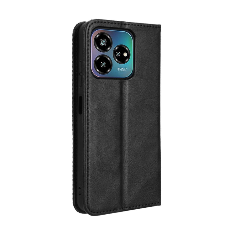 For ZTE Axon 60 Lite / Blade V60 Vita Magnetic Buckle Retro Texture Leather Phone Case