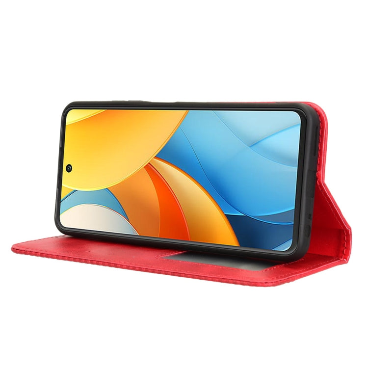 For ZTE Axon 60 Lite / Blade V60 Vita Magnetic Buckle Retro Texture Leather Phone Case