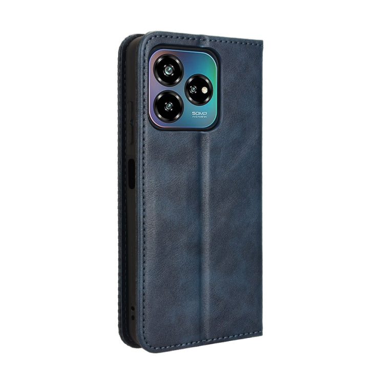For ZTE Axon 60 Lite / Blade V60 Vita Magnetic Buckle Retro Texture Leather Phone Case