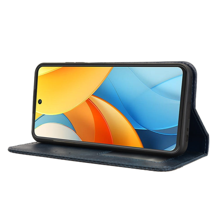 For ZTE Axon 60 Lite / Blade V60 Vita Magnetic Buckle Retro Texture Leather Phone Case