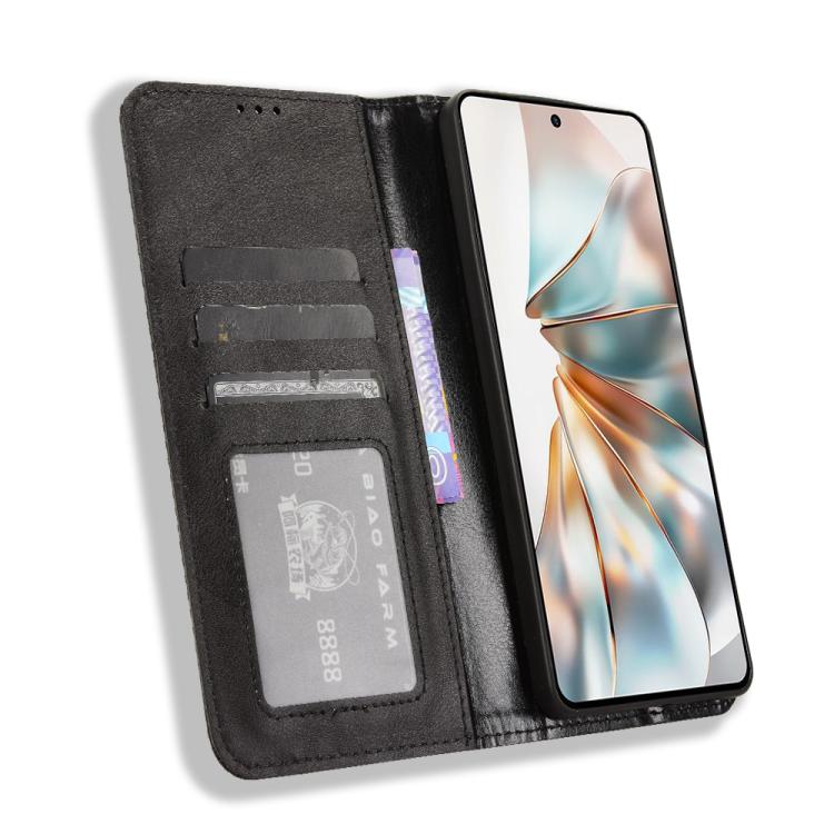 For ZTE nubia Z60S Pro Magnetic Buckle Retro Texture Leather Phone Case