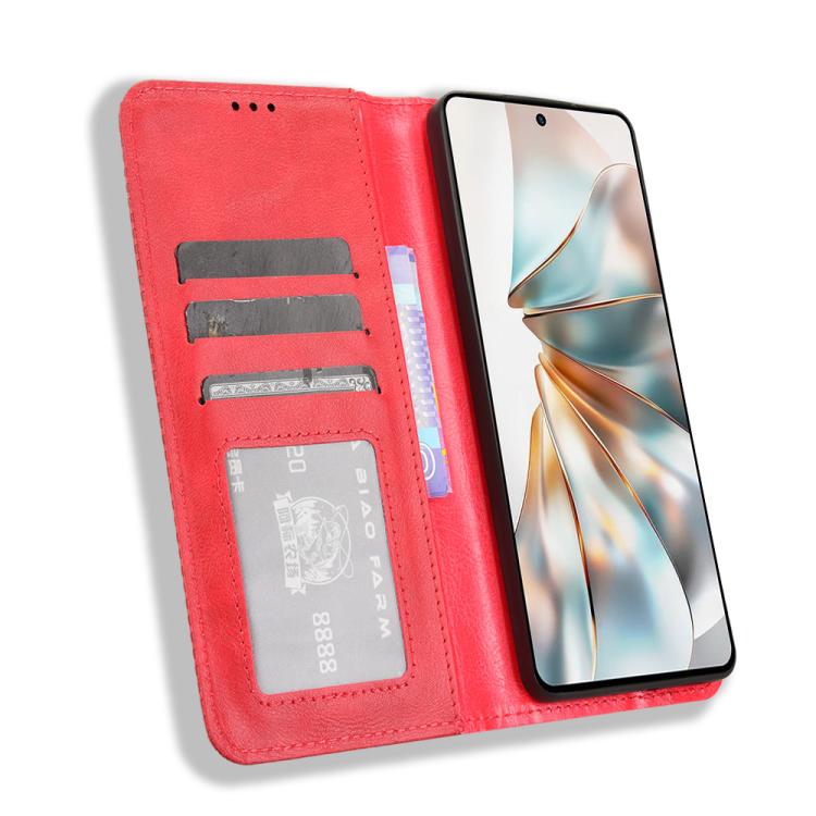 For ZTE nubia Z60S Pro Magnetic Buckle Retro Texture Leather Phone Case