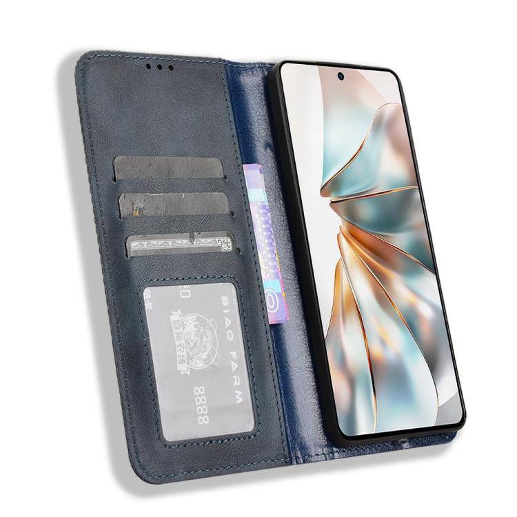For ZTE nubia Z60S Pro Magnetic Buckle Retro Texture Leather Phone Case