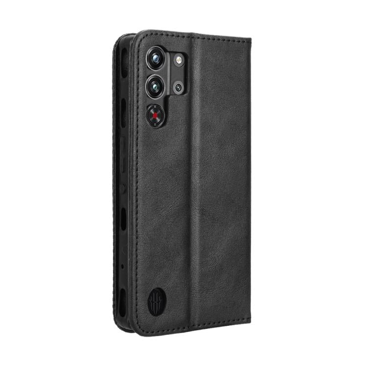 For ZTE nubia Red Magic 10 Pro / 10 Pro+ Magnetic Buckle Retro Texture Leather Phone Case