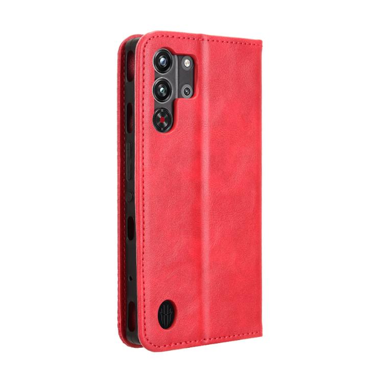 For ZTE nubia Red Magic 10 Pro / 10 Pro+ Magnetic Buckle Retro Texture Leather Phone Case