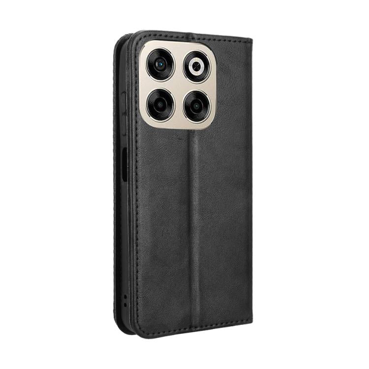 For ZTE Blade V70 4G Magnetic Buckle Retro Texture Leather Phone Case
