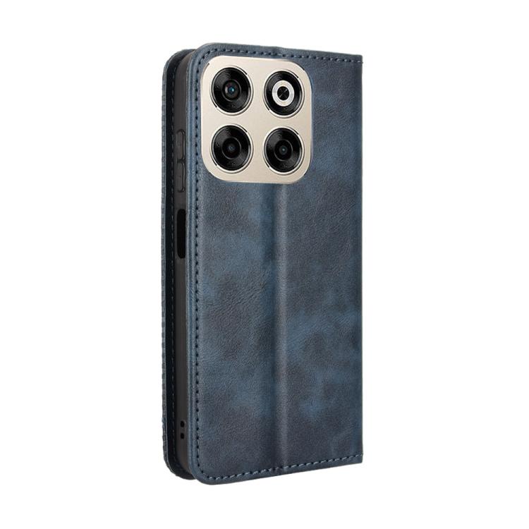 For ZTE Blade V70 4G Magnetic Buckle Retro Texture Leather Phone Case