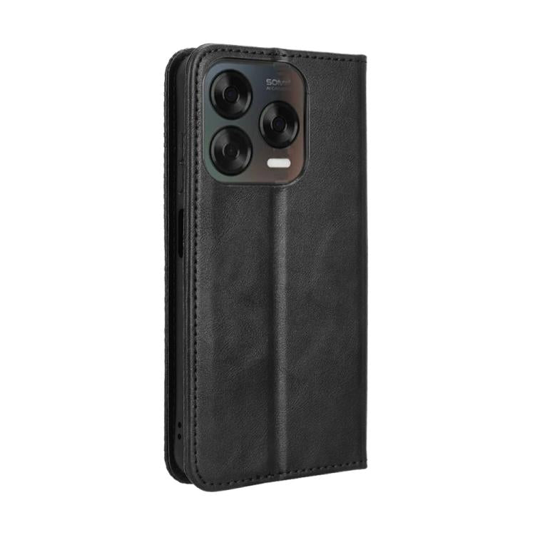 For ZTE Blade V70 Design 4G Magnetic Buckle Retro Texture Leather Phone Case
