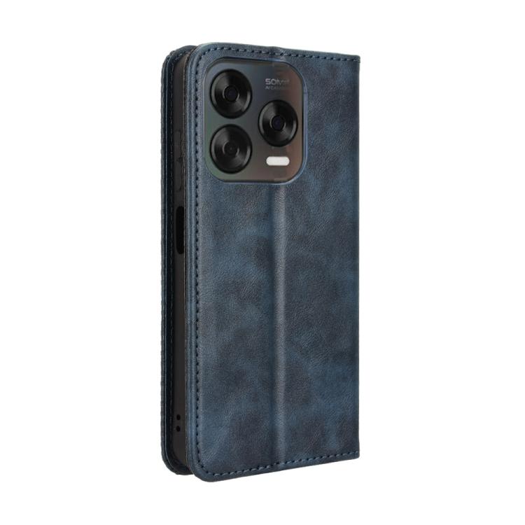 For ZTE Blade V70 Design 4G Magnetic Buckle Retro Texture Leather Phone Case