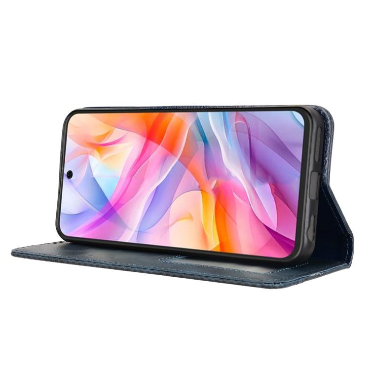 For ZTE Blade V70 Design 4G Magnetic Buckle Retro Texture Leather Phone Case