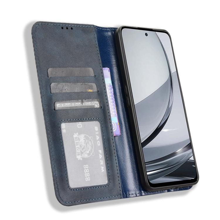 For ZTE nubia Focus Pro 5G Magnetic Buckle Retro Texture Leather Phone Case