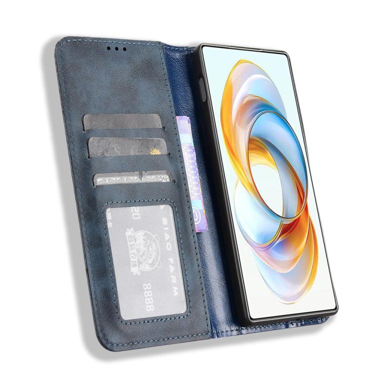 For ZTE nubia Z70 Ultra Magnetic Buckle Retro Texture Leather Phone Case