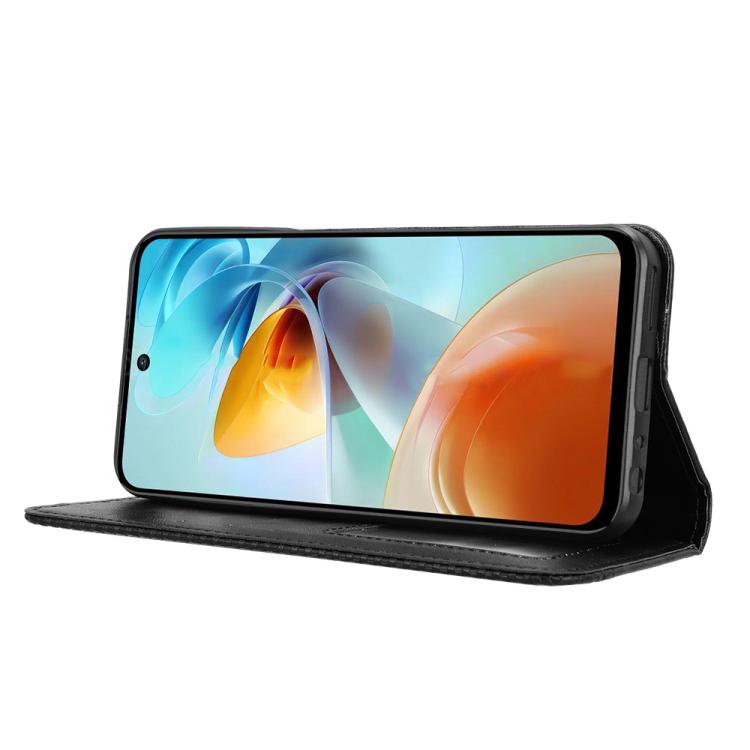 For ZTE nubia Music 2 Magnetic Buckle Retro Texture Leather Phone Case