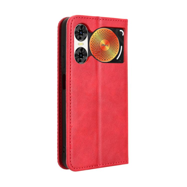 For ZTE nubia Music 2 Magnetic Buckle Retro Texture Leather Phone Case