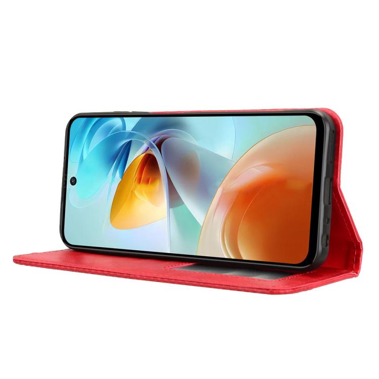 For ZTE nubia Music 2 Magnetic Buckle Retro Texture Leather Phone Case