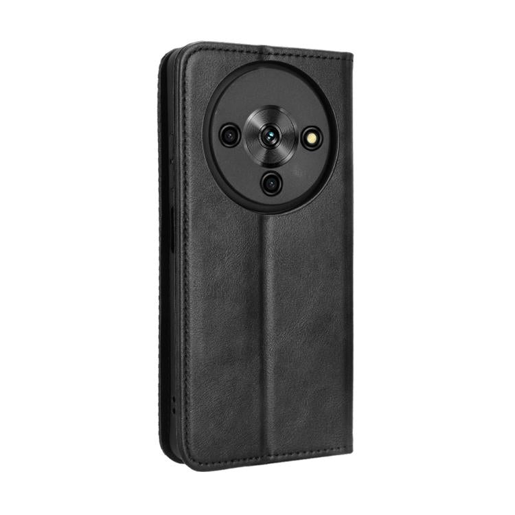 For ZTE Blade A76 5G Magnetic Buckle Retro Texture Leather Phone Case