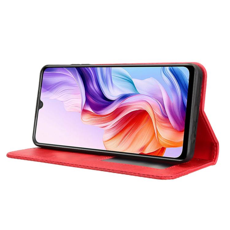 For ZTE Blade A76 5G Magnetic Buckle Retro Texture Leather Phone Case