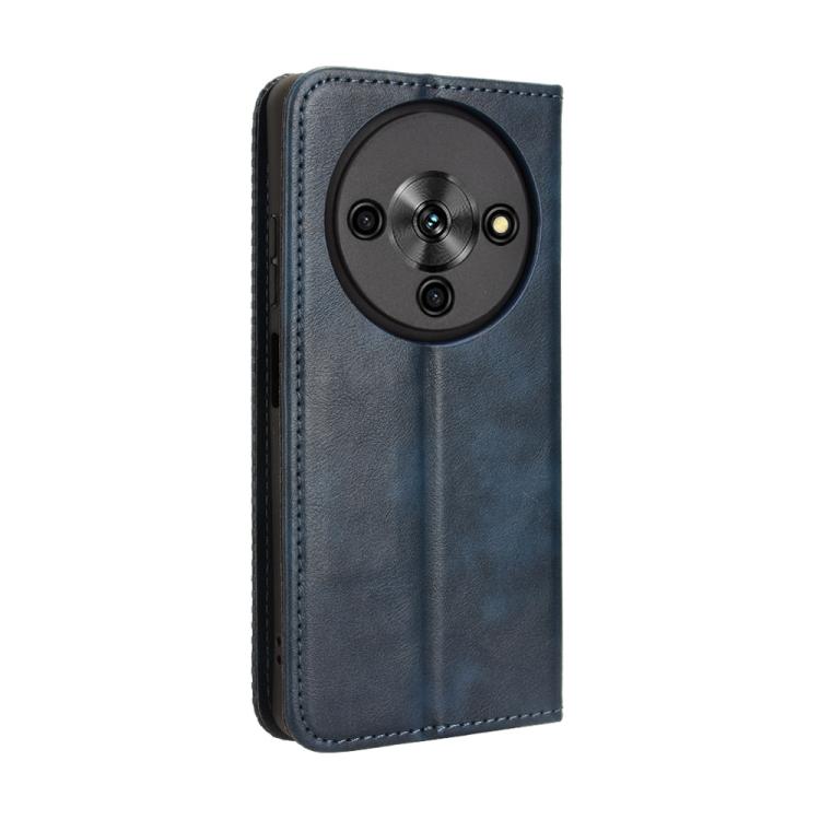 For ZTE Blade A76 5G Magnetic Buckle Retro Texture Leather Phone Case