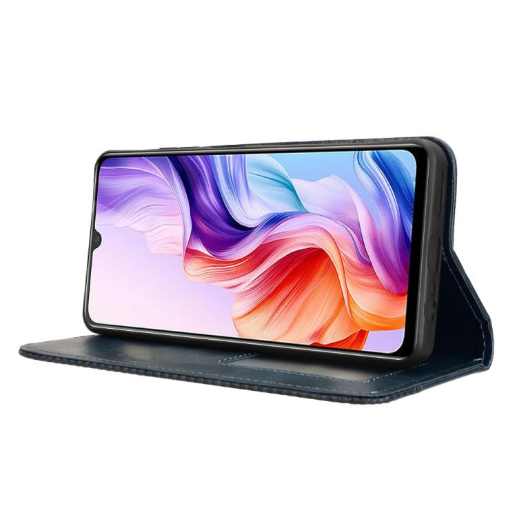 For ZTE Blade A76 5G Magnetic Buckle Retro Texture Leather Phone Case