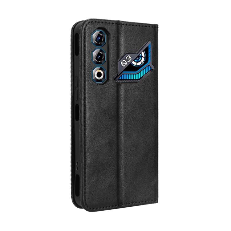 For ZTE nubia Neo 3 GT 5G Magnetic Buckle Retro Texture Leather Phone Case
