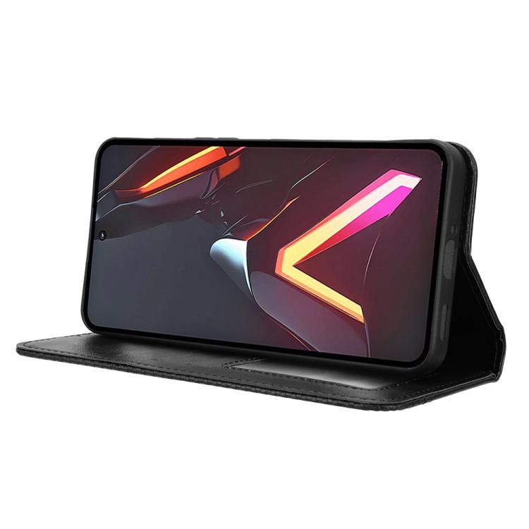 For ZTE nubia Neo 3 GT 5G Magnetic Buckle Retro Texture Leather Phone Case