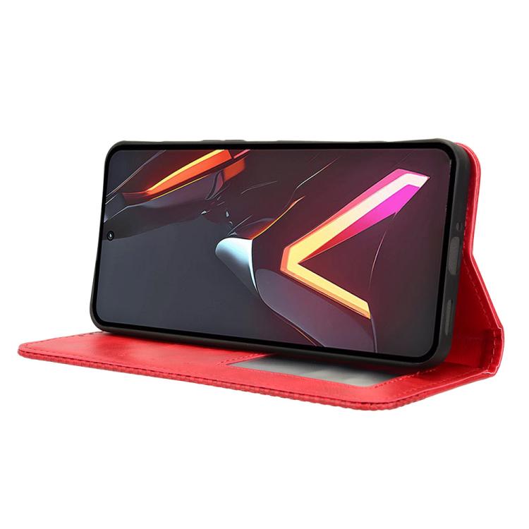 For ZTE nubia Neo 3 GT 5G Magnetic Buckle Retro Texture Leather Phone Case