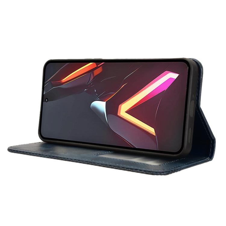 For ZTE nubia Neo 3 GT 5G Magnetic Buckle Retro Texture Leather Phone Case