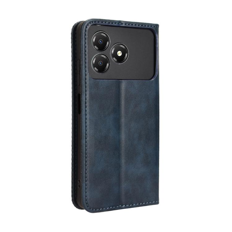 For ZTE Blade A36 4G Magnetic Buckle Retro Texture Leather Phone Case