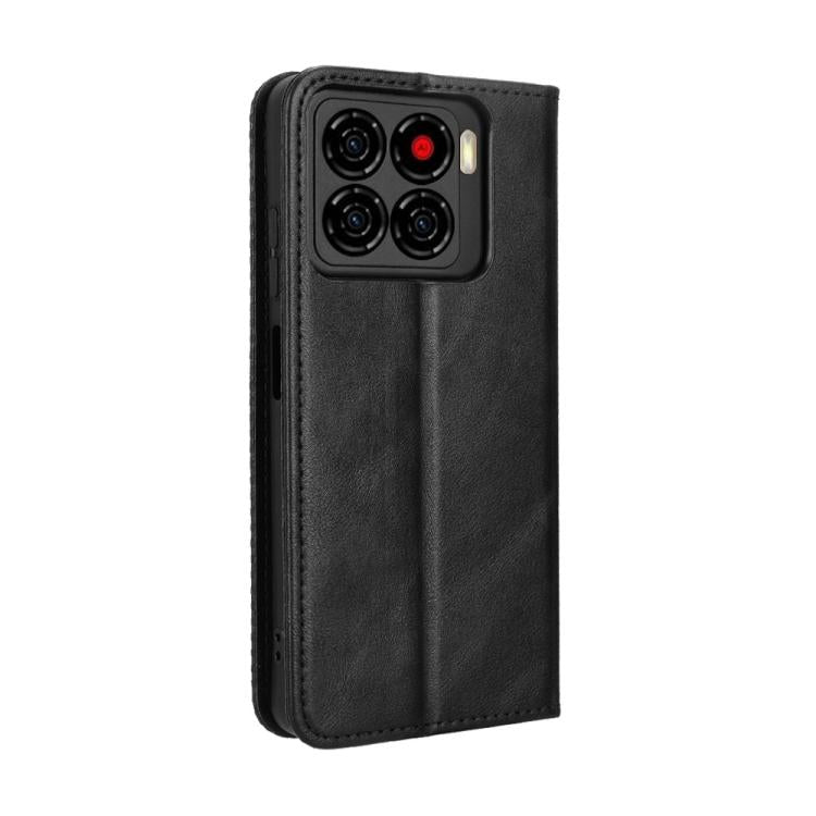 For ZTE Blade A56 4G Magnetic Buckle Retro Texture Leather Phone Case