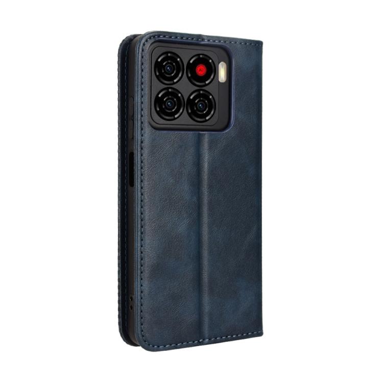 For ZTE Blade A56 4G Magnetic Buckle Retro Texture Leather Phone Case