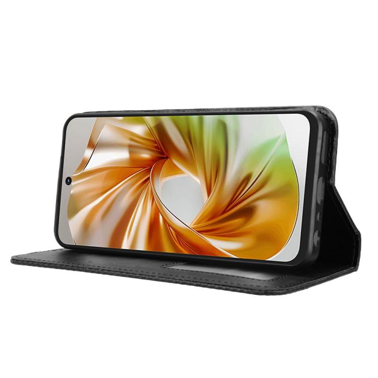 For ZTE nubia Focus 2 5G Magnetic Buckle Retro Texture Leather Phone Case