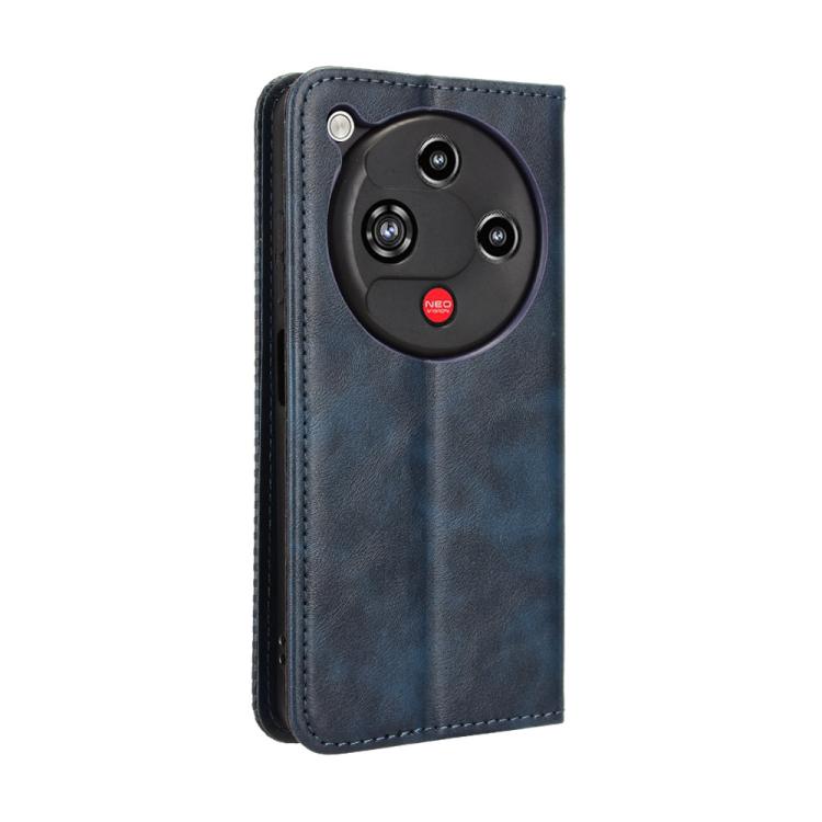 For ZTE nubia Focus 2 5G Magnetic Buckle Retro Texture Leather Phone Case