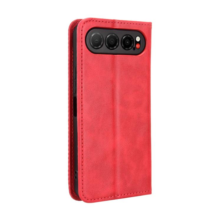 For ZTE nubia Air Magnetic Buckle Retro Texture Leather Phone Case