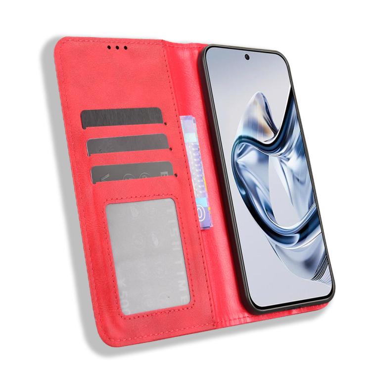 For ZTE nubia Air Magnetic Buckle Retro Texture Leather Phone Case
