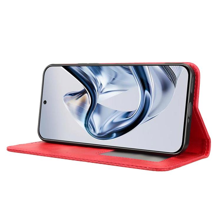 For ZTE nubia Air Magnetic Buckle Retro Texture Leather Phone Case