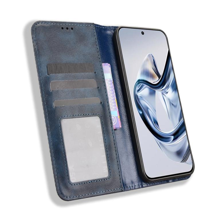 For ZTE nubia Air Magnetic Buckle Retro Texture Leather Phone Case
