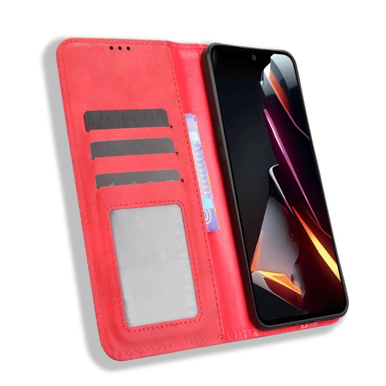 For ZTE nubia Neo 2 Magnetic Buckle Retro Texture Leather Phone Case