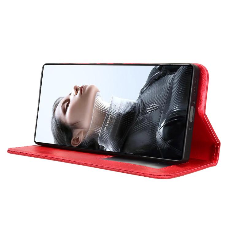 For ZTE nubia RedMagic 11 Pro / 11 Pro+ Magnetic Buckle Retro Texture Leather Phone Case