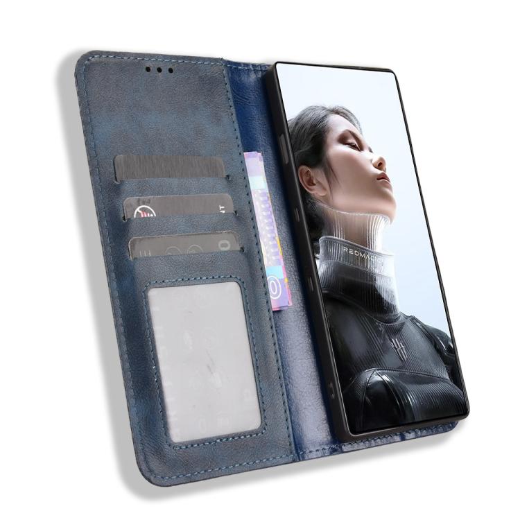 For ZTE nubia RedMagic 11 Pro / 11 Pro+ Magnetic Buckle Retro Texture Leather Phone Case