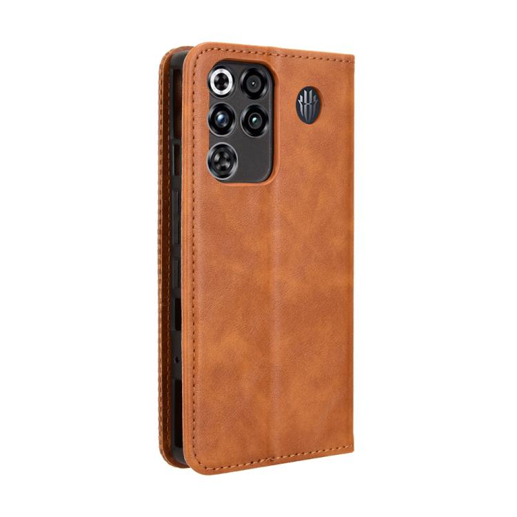For ZTE nubia RedMagic 11 Pro / 11 Pro+ Magnetic Buckle Retro Texture Leather Phone Case