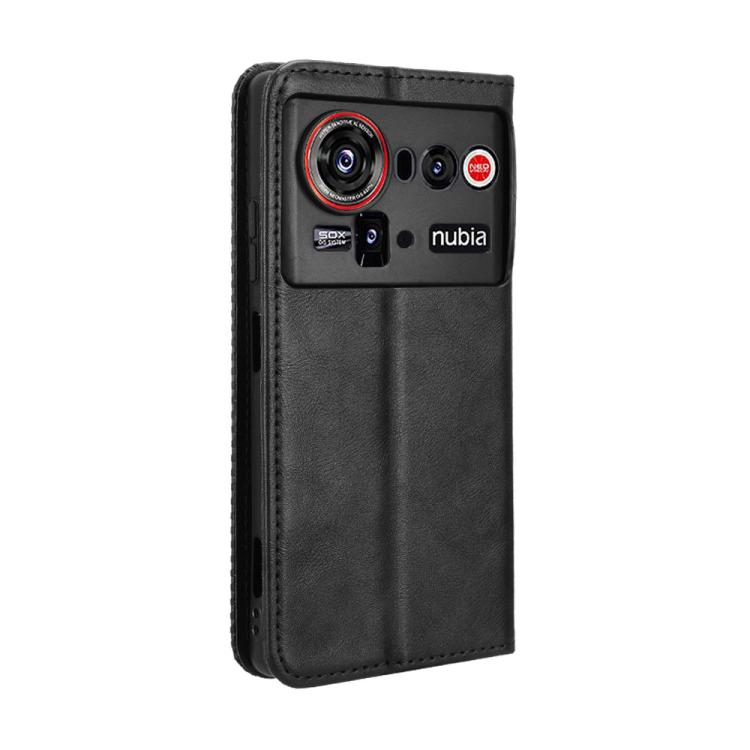 For ZTE nubia Z80 Ultra Magnetic Buckle Retro Texture Leather Phone Case