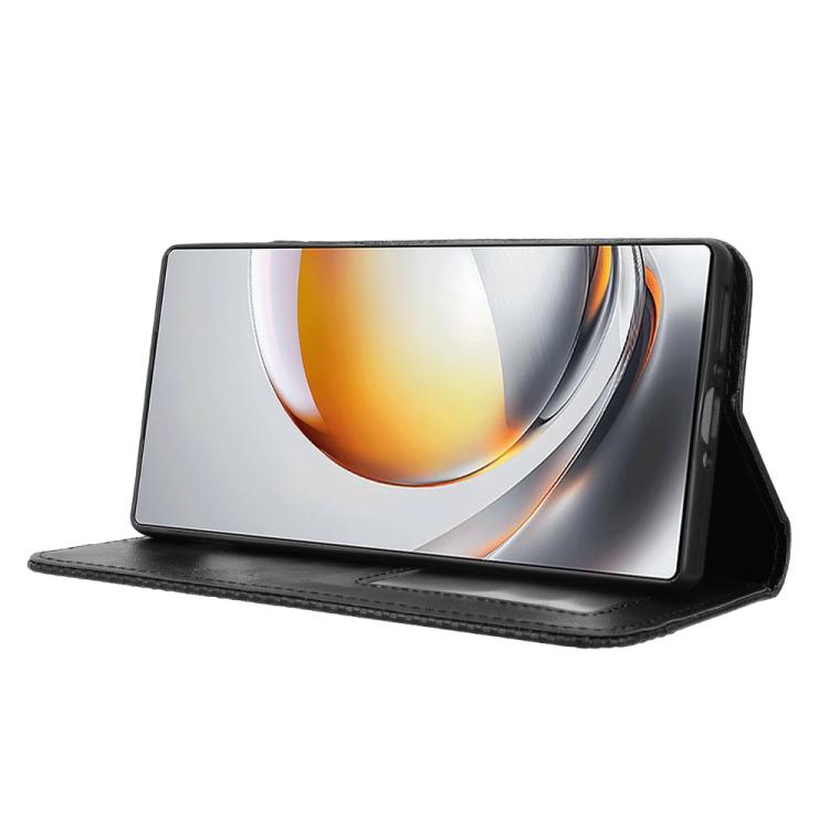 For ZTE nubia Z80 Ultra Magnetic Buckle Retro Texture Leather Phone Case