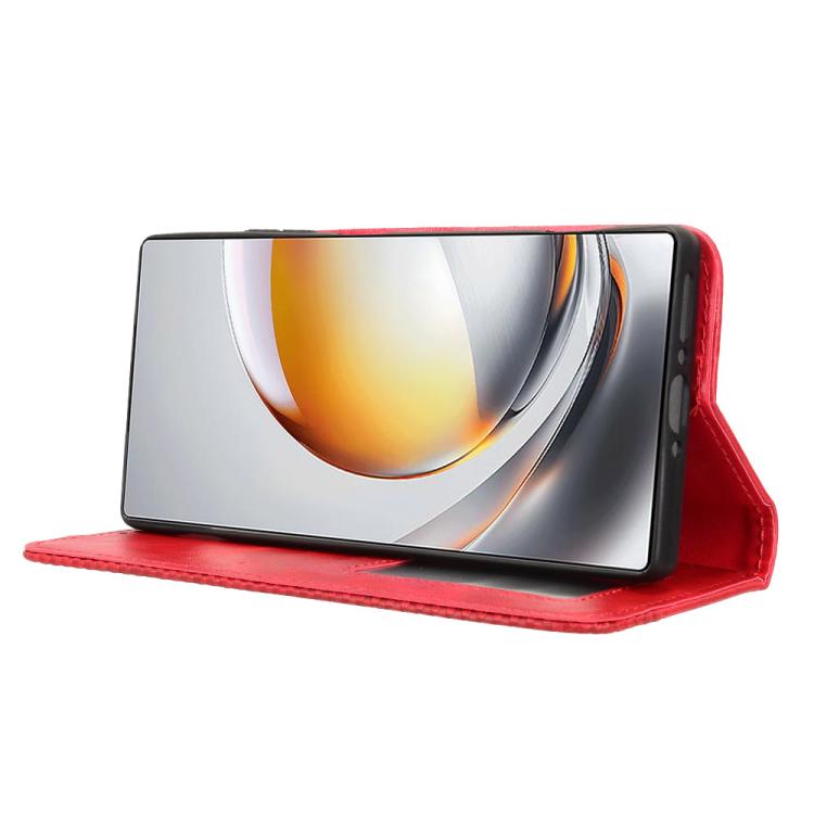 For ZTE nubia Z80 Ultra Magnetic Buckle Retro Texture Leather Phone Case