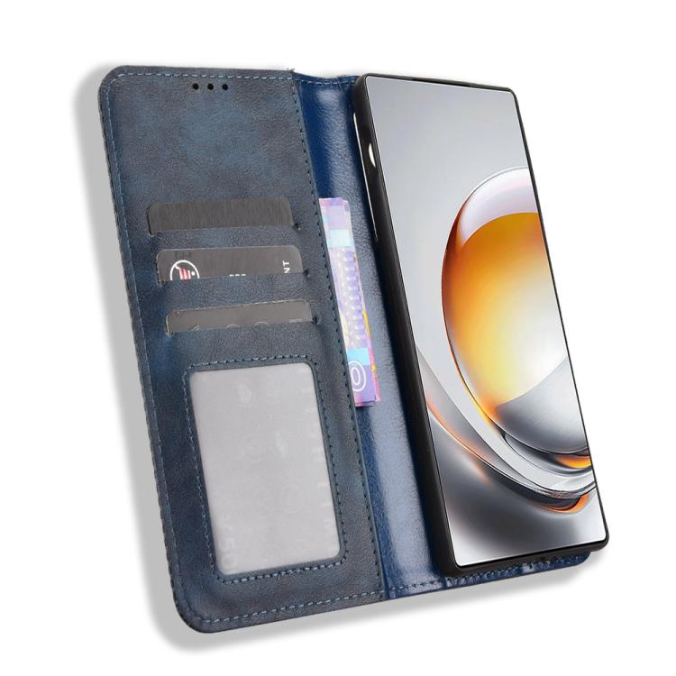 For ZTE nubia Z80 Ultra Magnetic Buckle Retro Texture Leather Phone Case