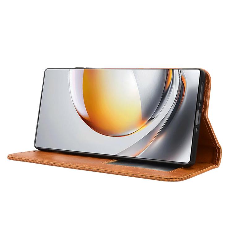 For ZTE nubia Z80 Ultra Magnetic Buckle Retro Texture Leather Phone Case