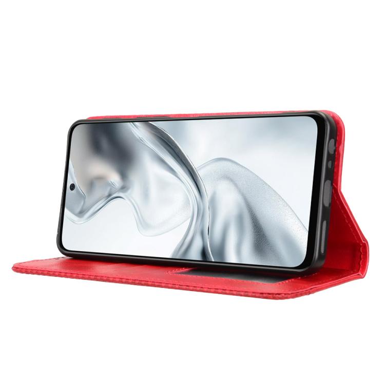 For ZTE nubia S2 504ZT Magnetic Buckle Retro Texture Leather Phone Case