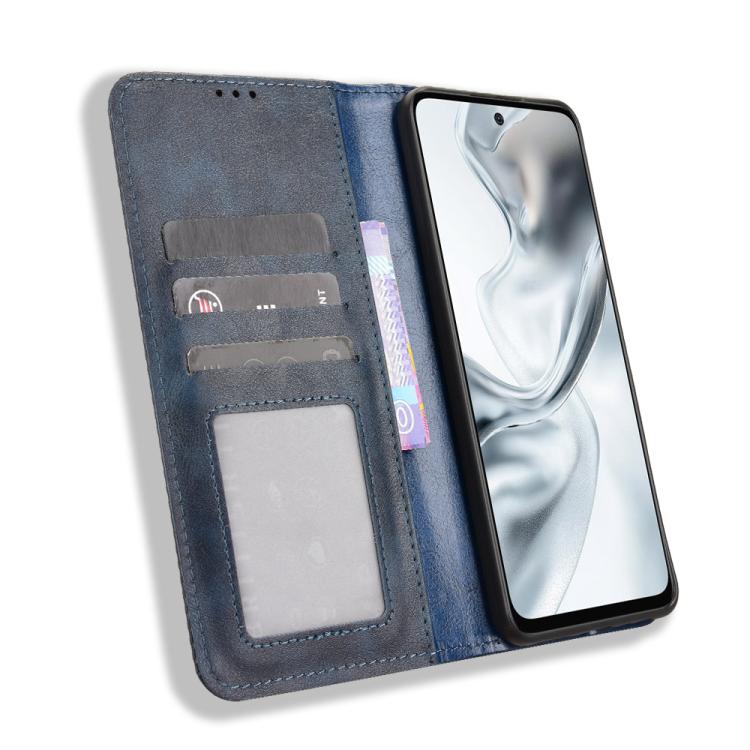 For ZTE nubia S2 504ZT Magnetic Buckle Retro Texture Leather Phone Case