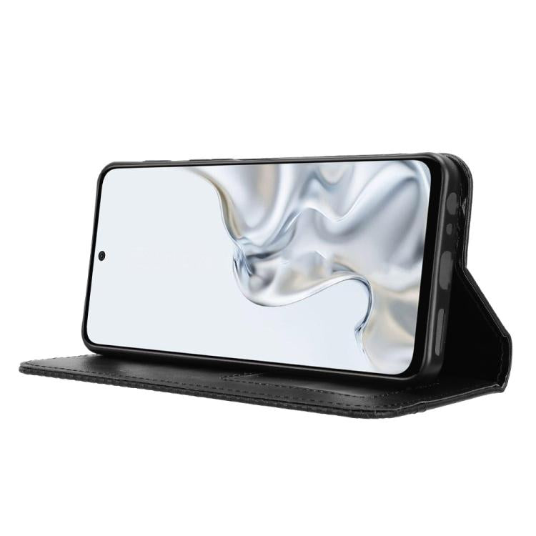 For ZTE nubia S2e / S2R / S2 Lite Magnetic Buckle Retro Texture Leather Phone Case